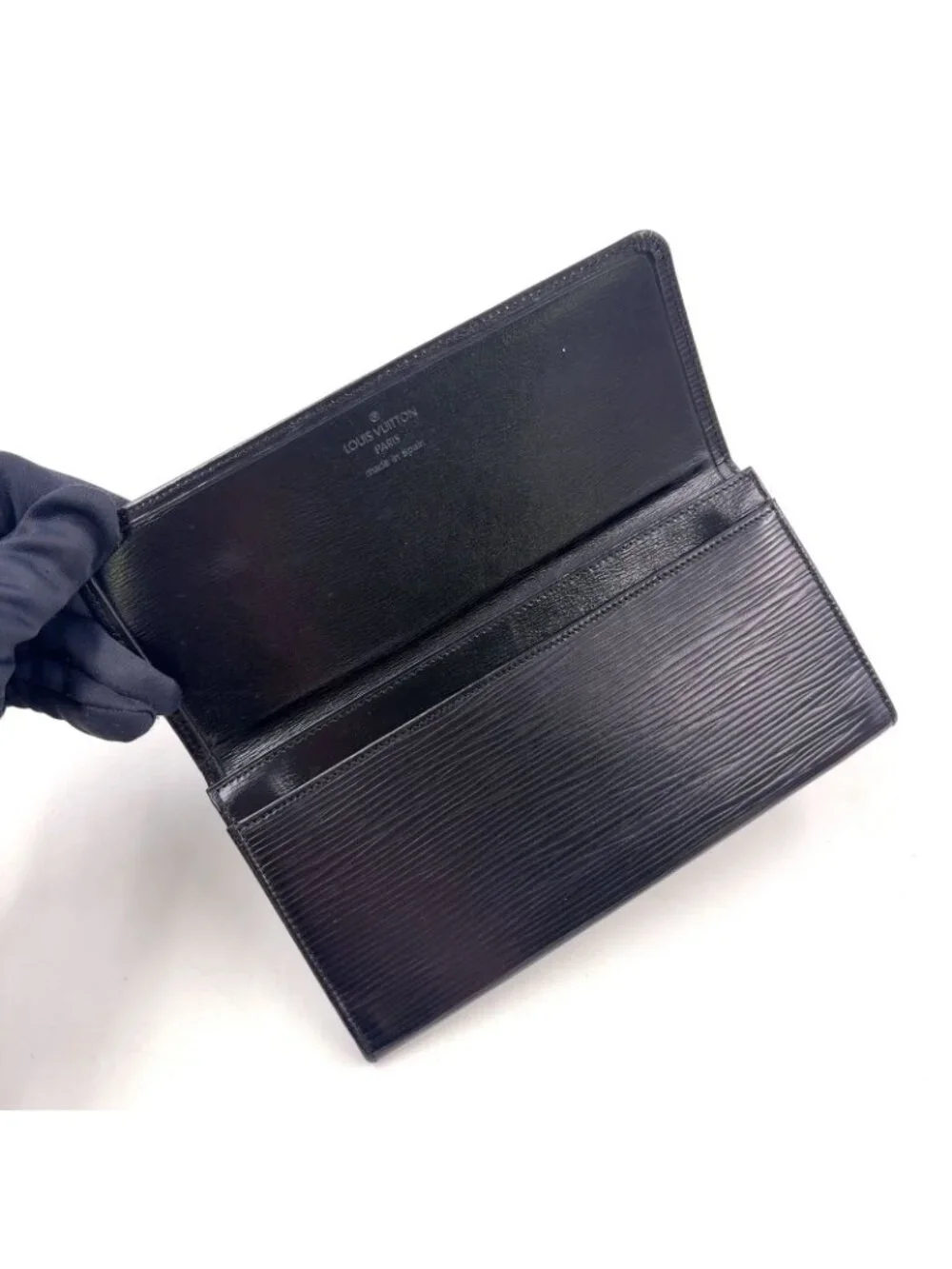Louis Vuitton Porto en Epi Leather Black Billfold Wallet